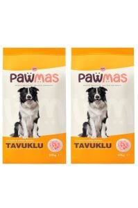 Pawmas Tavuklu Yetişkin Köpek Maması 10 Kg x 2 Adet