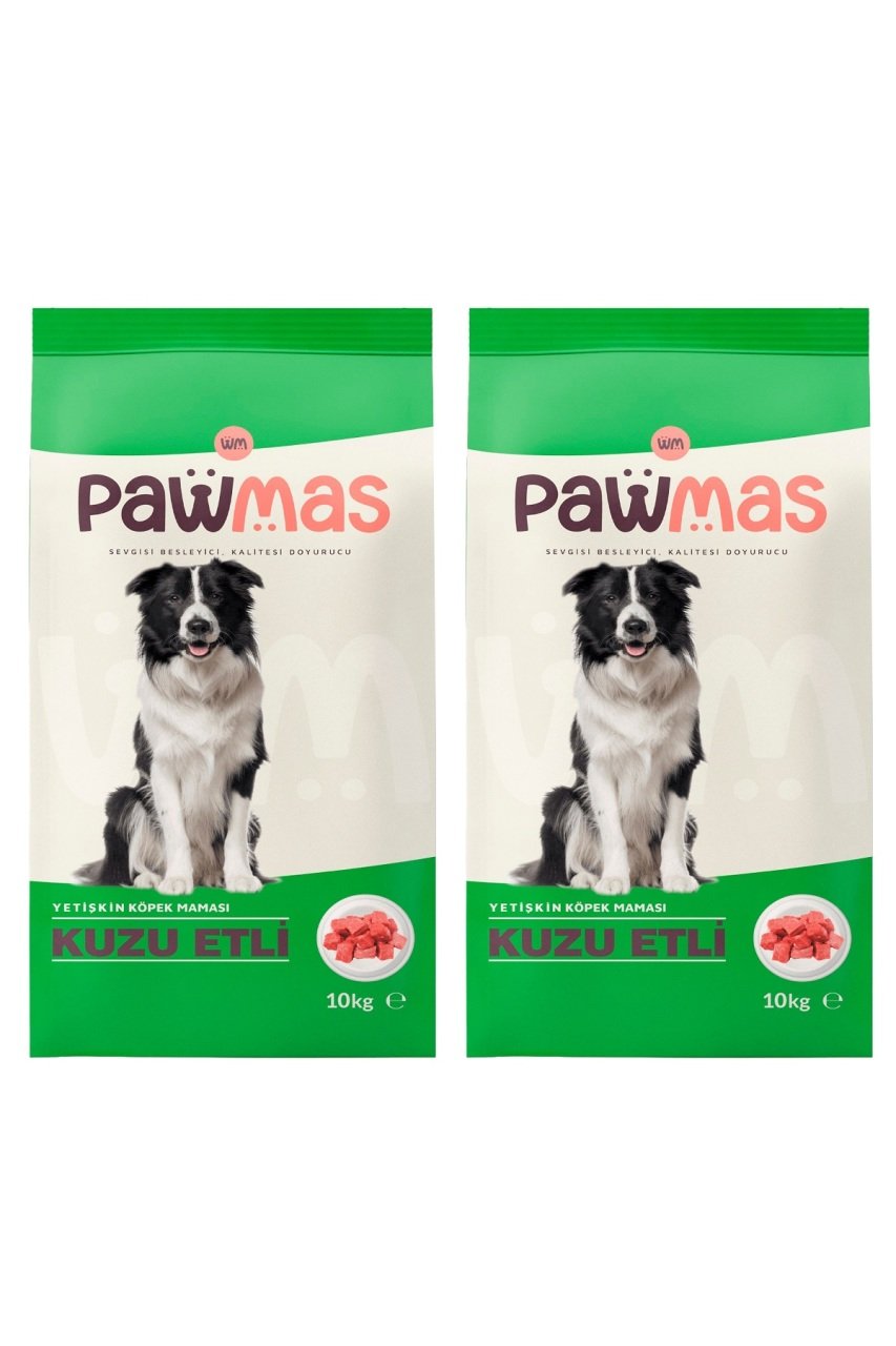 Pawmas Kuzu Etli Yetişkin Köpek Maması 10 Kg x 2 Adet