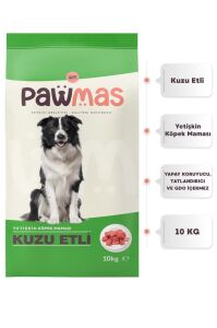Pawmas Kuzu Etli Yetişkin Köpek Maması 10 Kg x 2 Adet
