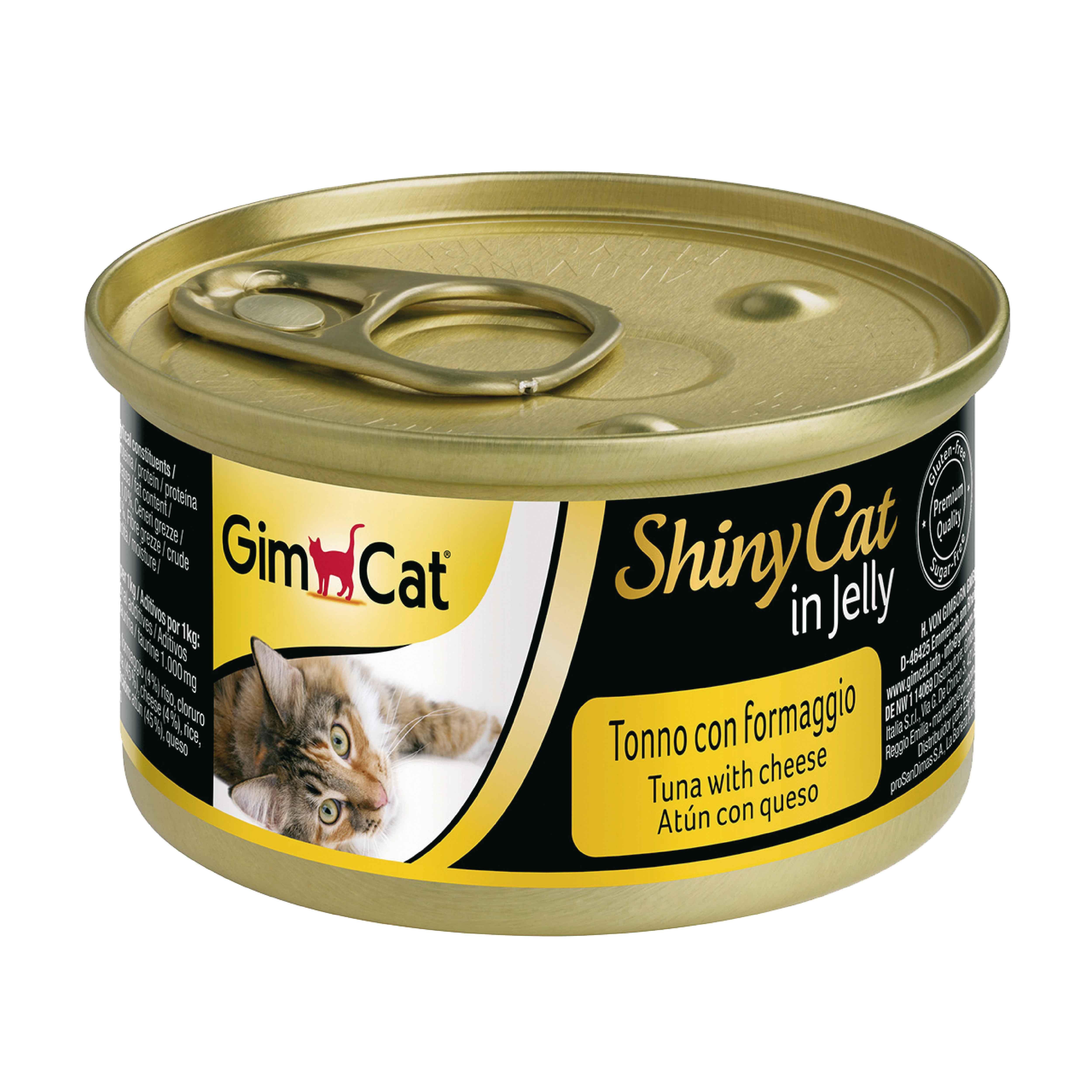 GimCat Shinycat Konserve Kedi Maması -Tuna Balıklı Peynirli 70gr