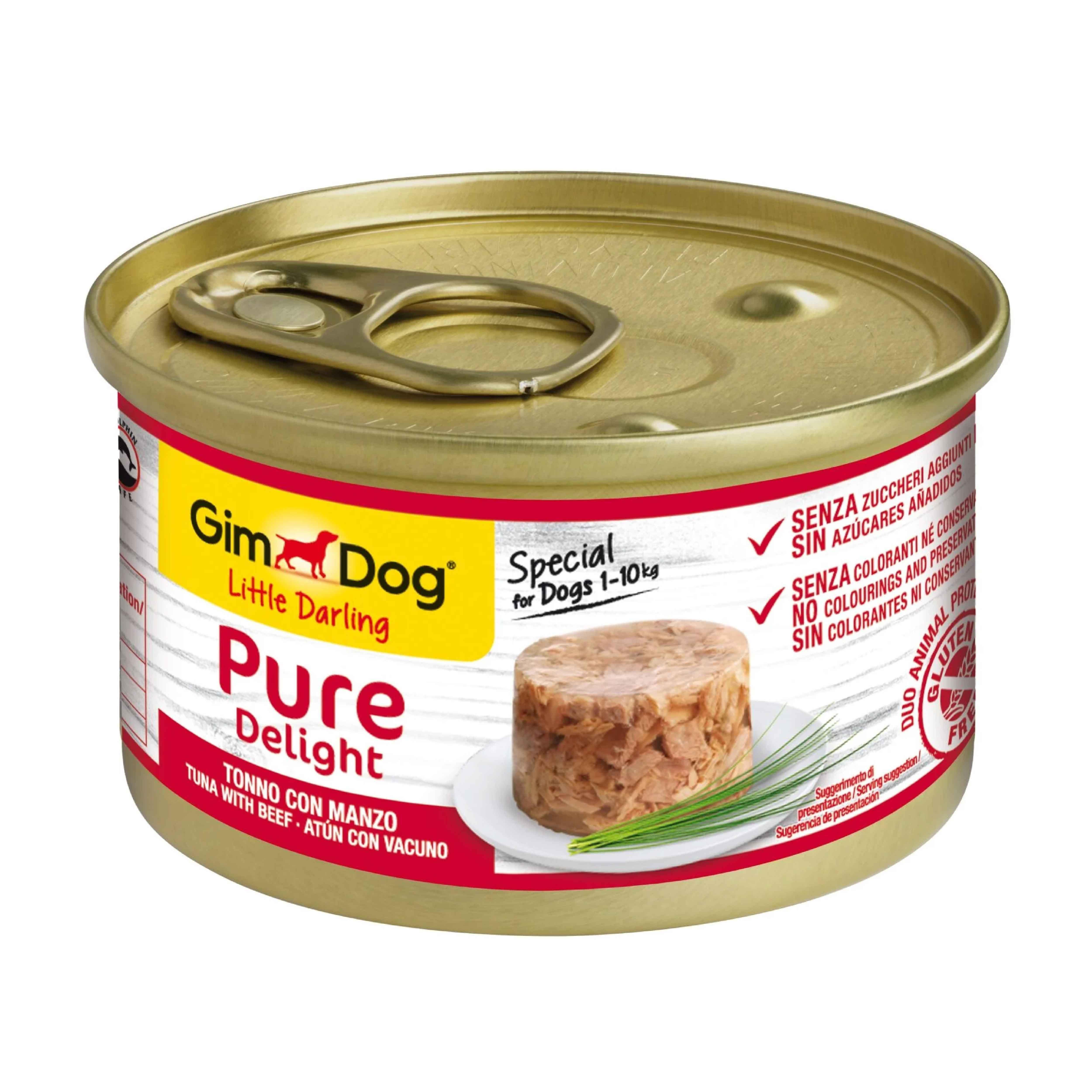 GimDog Konserve Köpek Maması - Tuna Balıklı Biftekli 85gr