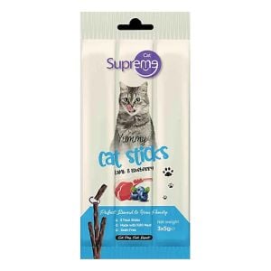 Supreme Cat Sticks Kuzu Etli ve Yaban Mersinli Kedi Ödül Çubuğu 5gr (3'lü)