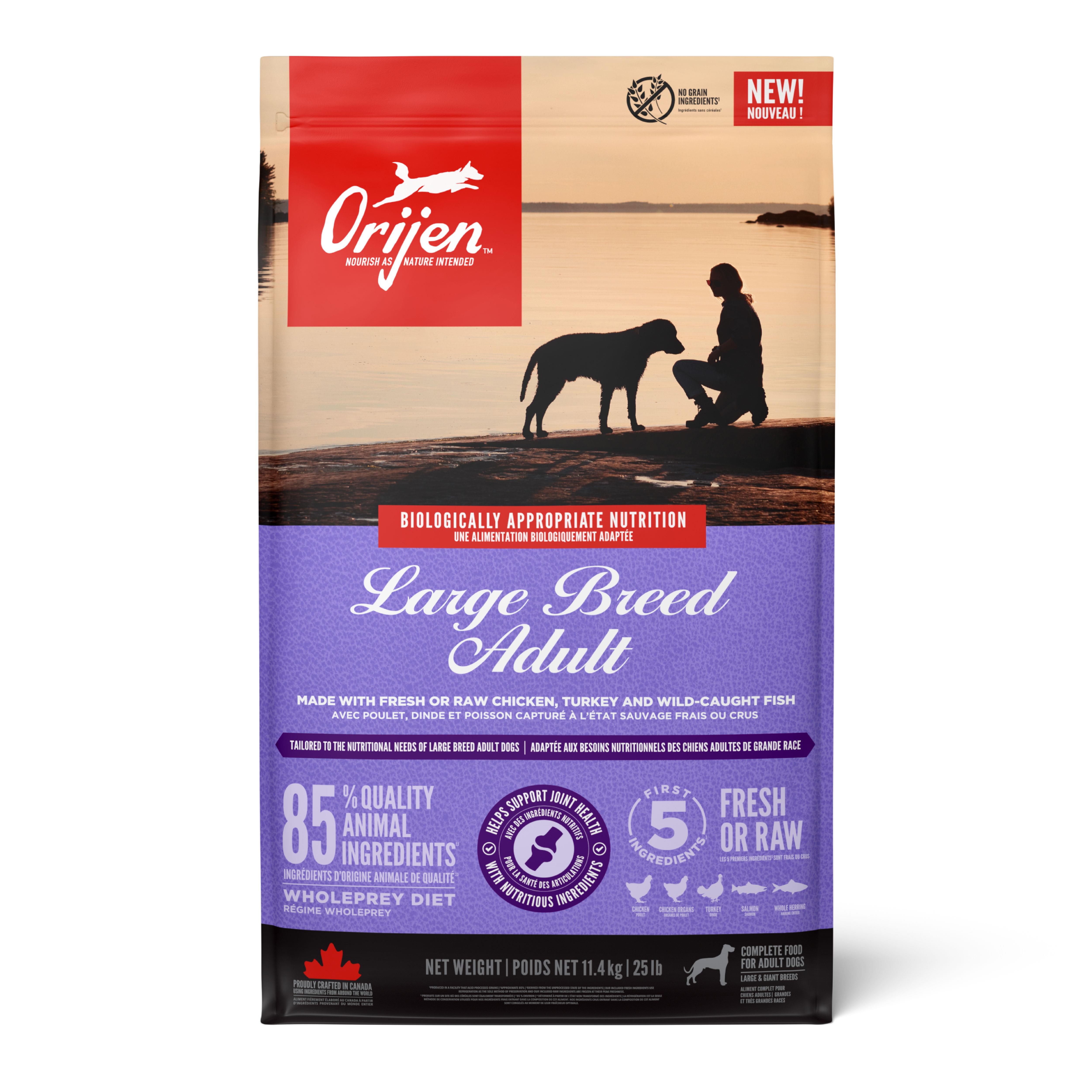 Orijen Adult Large Breed Dog 11,4 kg- Büyük Irk Yetişkin Köpekler için