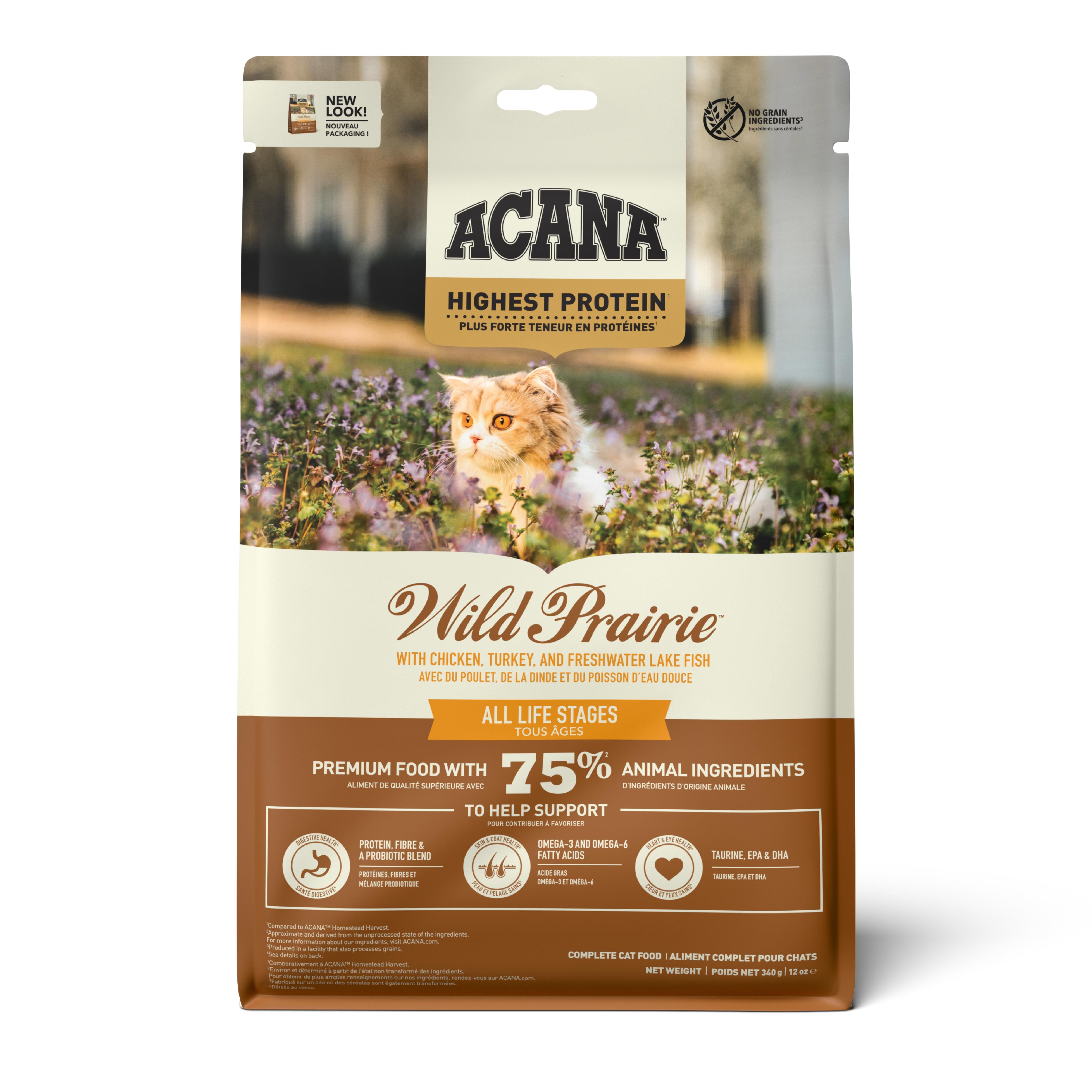 Acana Wild Prairie Kedi Maması 340Gr - Tüm ırk ve yaşam evreleri için