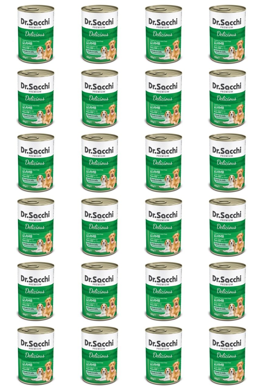 Dr.Sacchi Konserve Köpek Kuzu Etli 400gr x 24 Adet