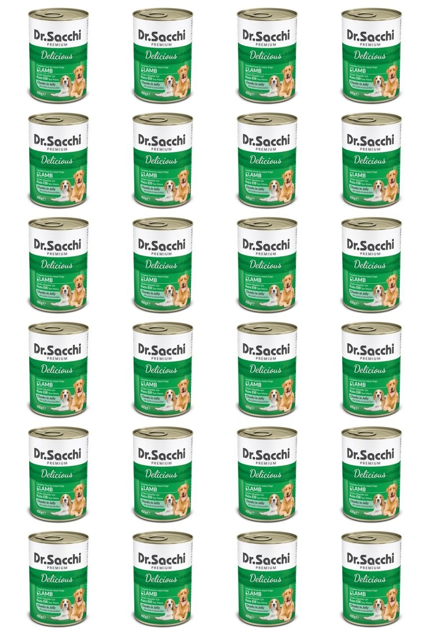 Dr.Sacchi Konserve Köpek Kuzu Etli 400gr x 24 Adet