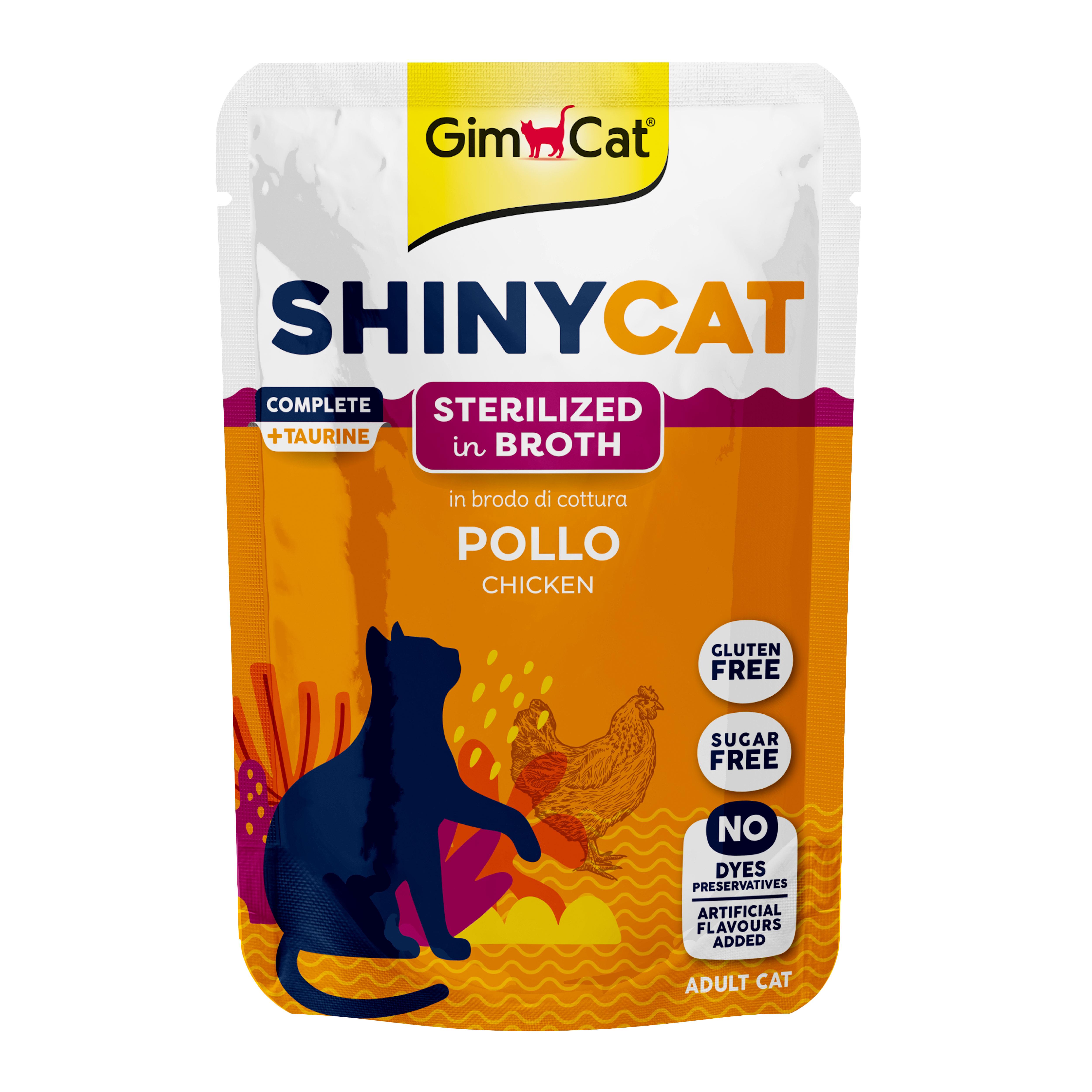 Gimcat Shinycat Pouch Sterilized Chicken 70 gr - Tavuk Kısırlaştırılmış kediler için