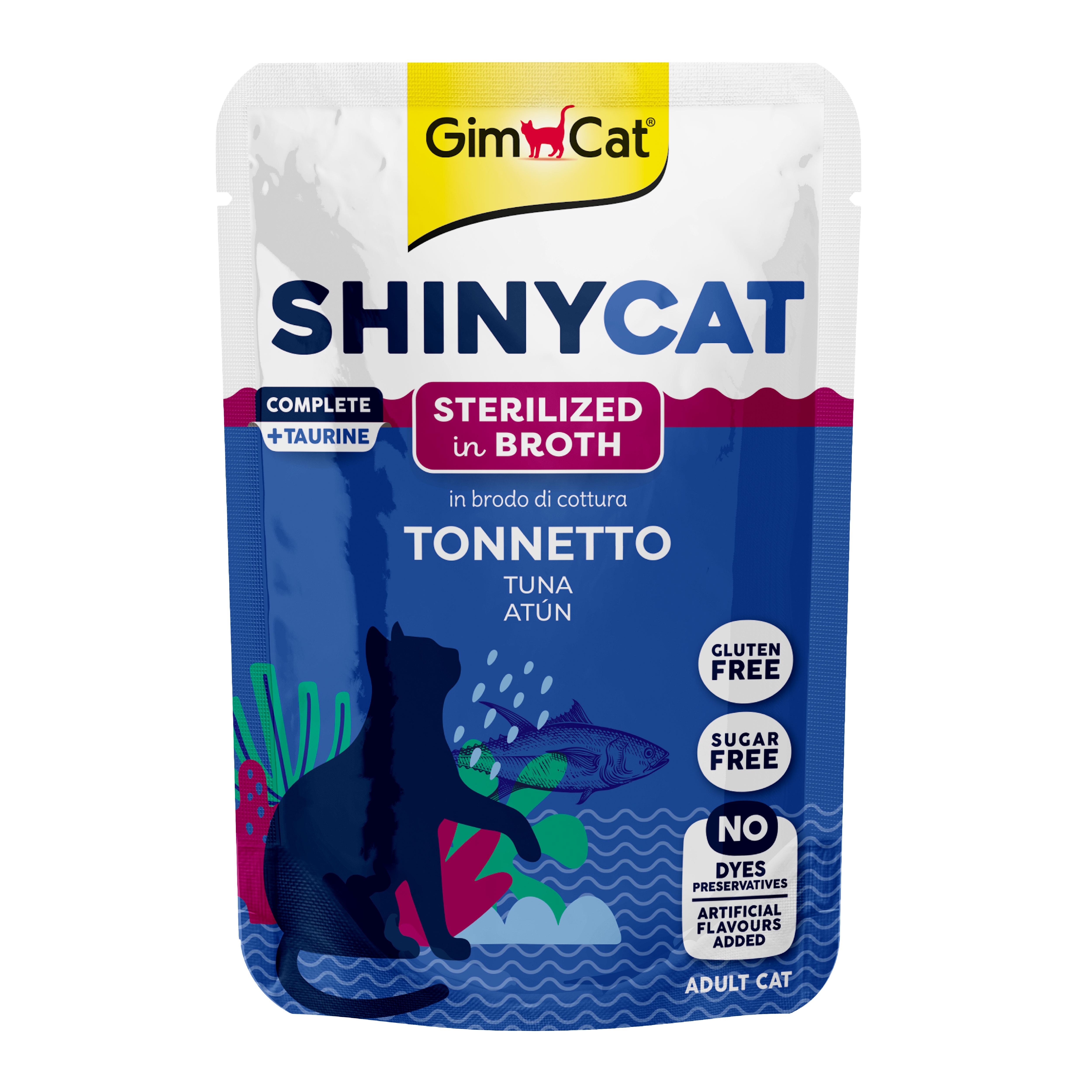 Gimcat Shinycat Pouch Sterilized Tuna 70 gr - Ton Balığı Kısırlaştırılmış kediler için
